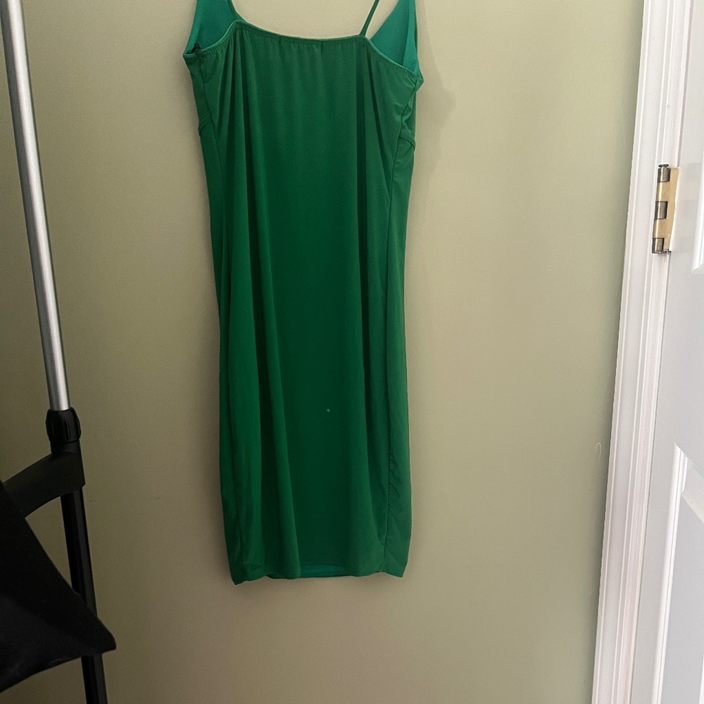 21 saints green spaghetti dress